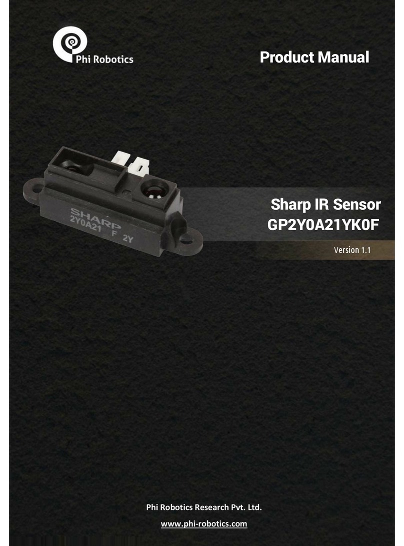 Phi Robotics GP2Y0A21YK0F User manual