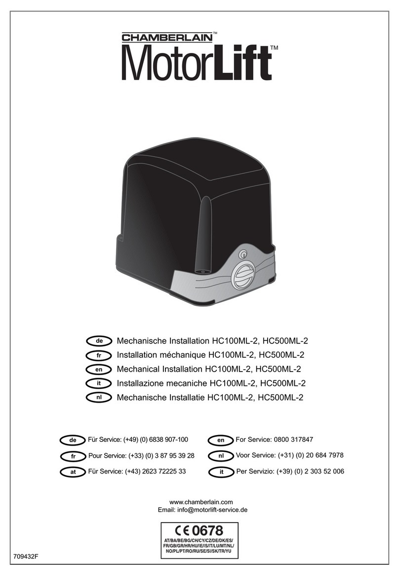 Chamberlain MOTORLIFE HC100ML-2 User manual