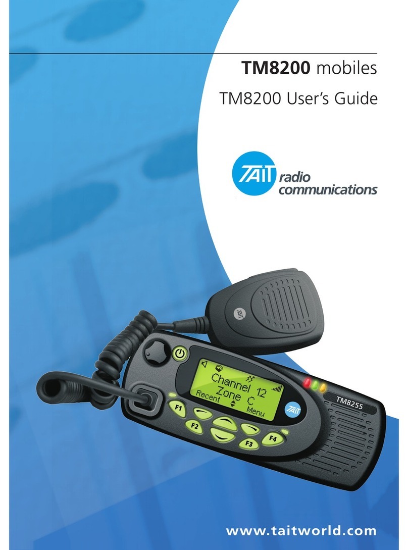 Tait TM8250 User manual Tait TM8250 User manual