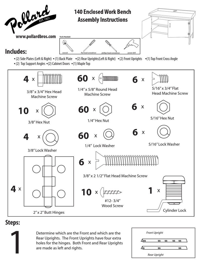 Pollard 140 Assembly instructions Pollard 140 Assembly instructions