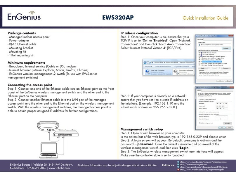 EnGenius Neutron EWS320AP Quick installation guide EnGenius Neutron EWS320AP Quick installation guide