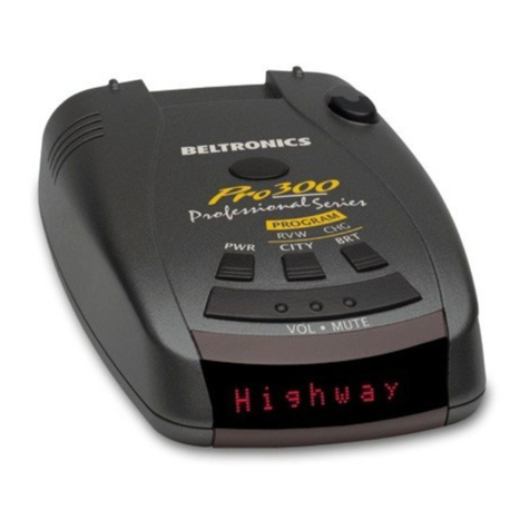 Beltronics Pro 300 Professional Series User manual Beltronics Pro 300 Professional Series User manual