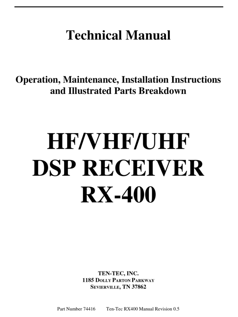 Ten-Tec RX-400 Technical manual
