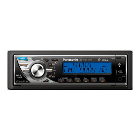 Panasonic CQ-RXBT490 User manual