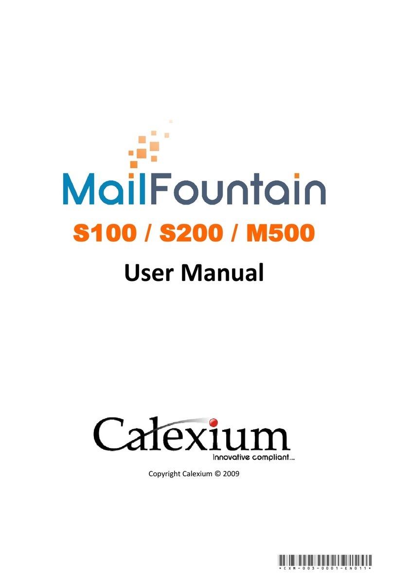 Calexium MailFountain S100 User manual