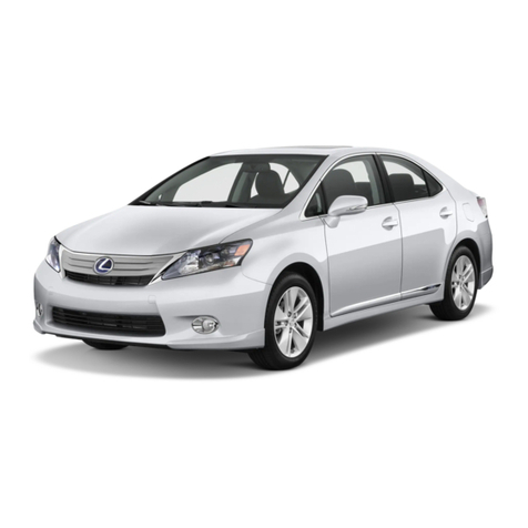 Lexus HS250h Hybrid 2010 User manual