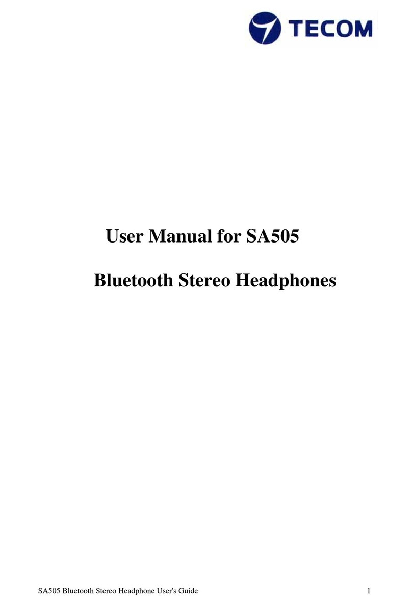 TECOM SA505 User manual
