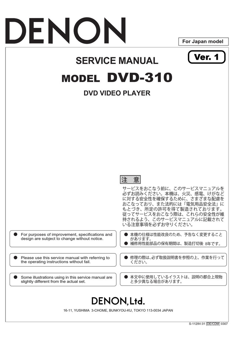 Denon DVD-310 User manual