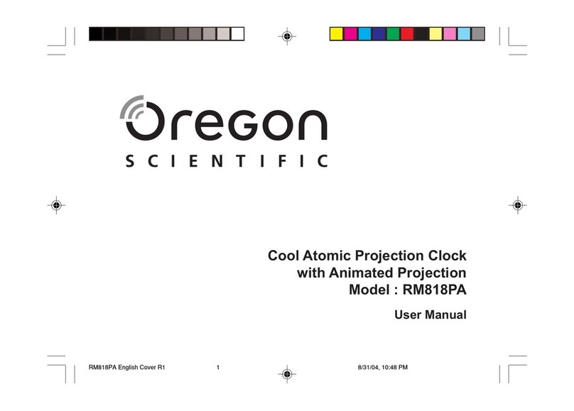 Oregon Scientific RM818PA User manual Oregon Scientific RM818PA User manual