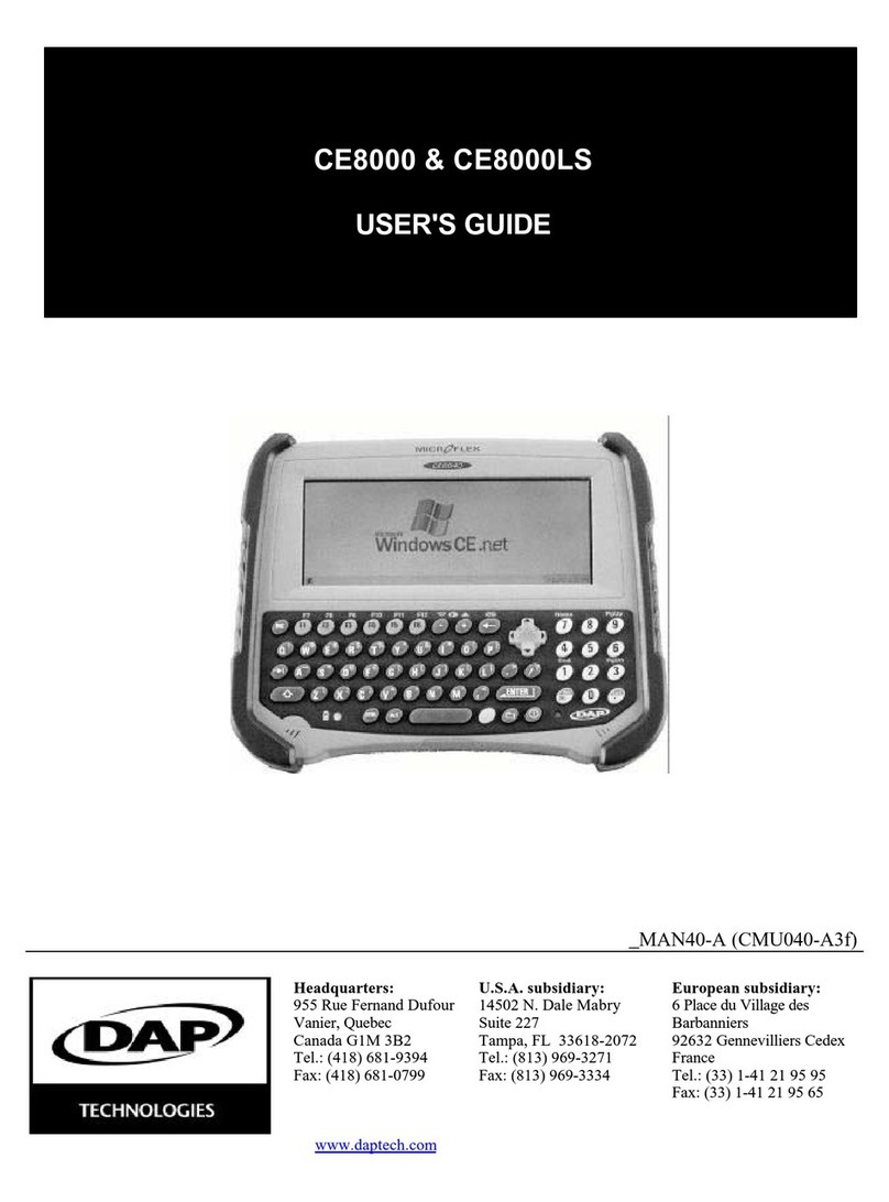 DAP Technologies MICROFLEX CE8000 user guide