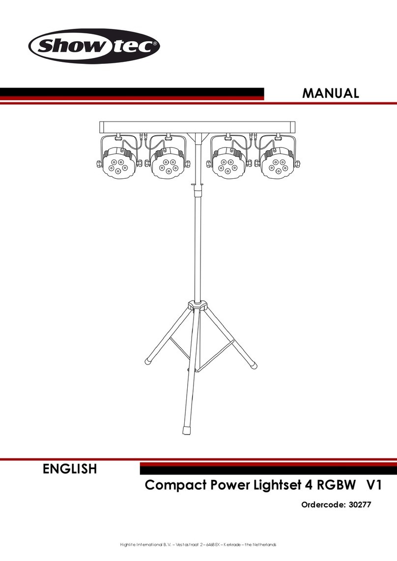 Show Tec COMPACT POWER LIGHTSET 4 RGBW User manual