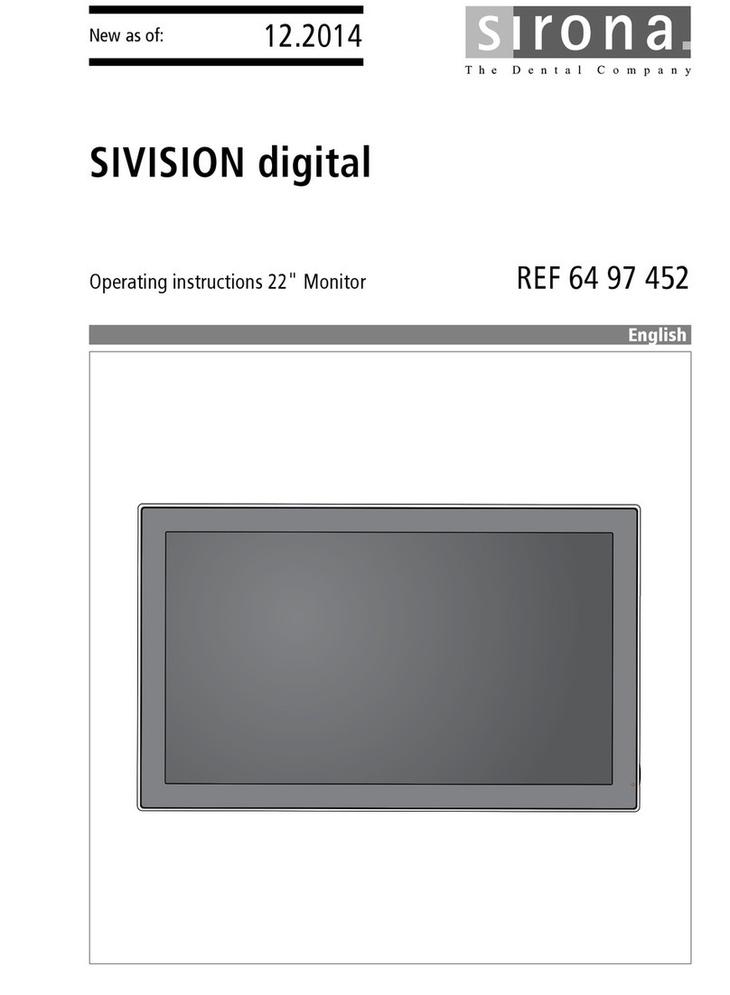 Sirona SIVISION Digital User manual