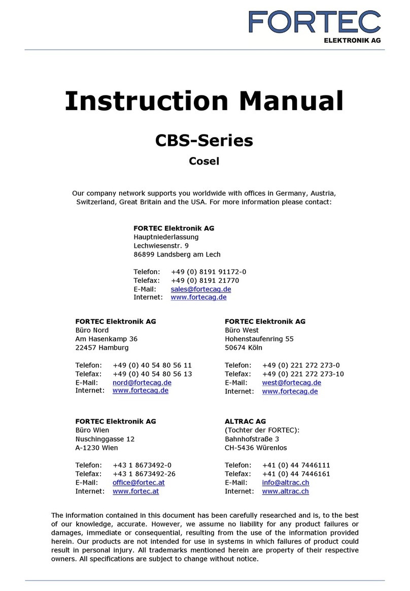 Cosel CBS50 User manual