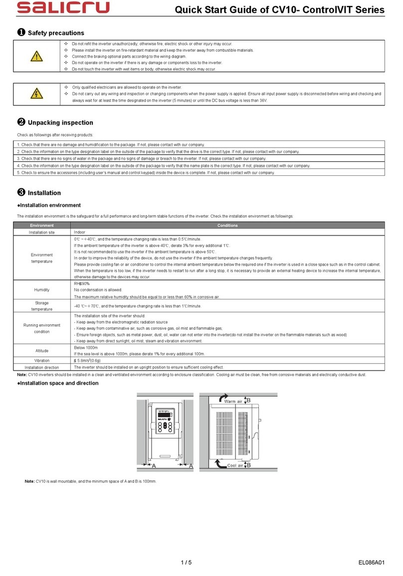 Salicru ControlVIT CV10 series quick start guide