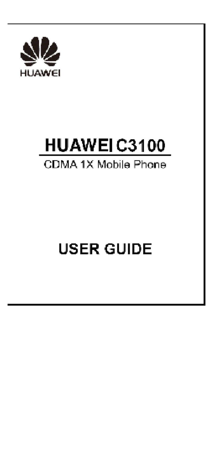 Huawei C3100 User manual Huawei C3100 User manual