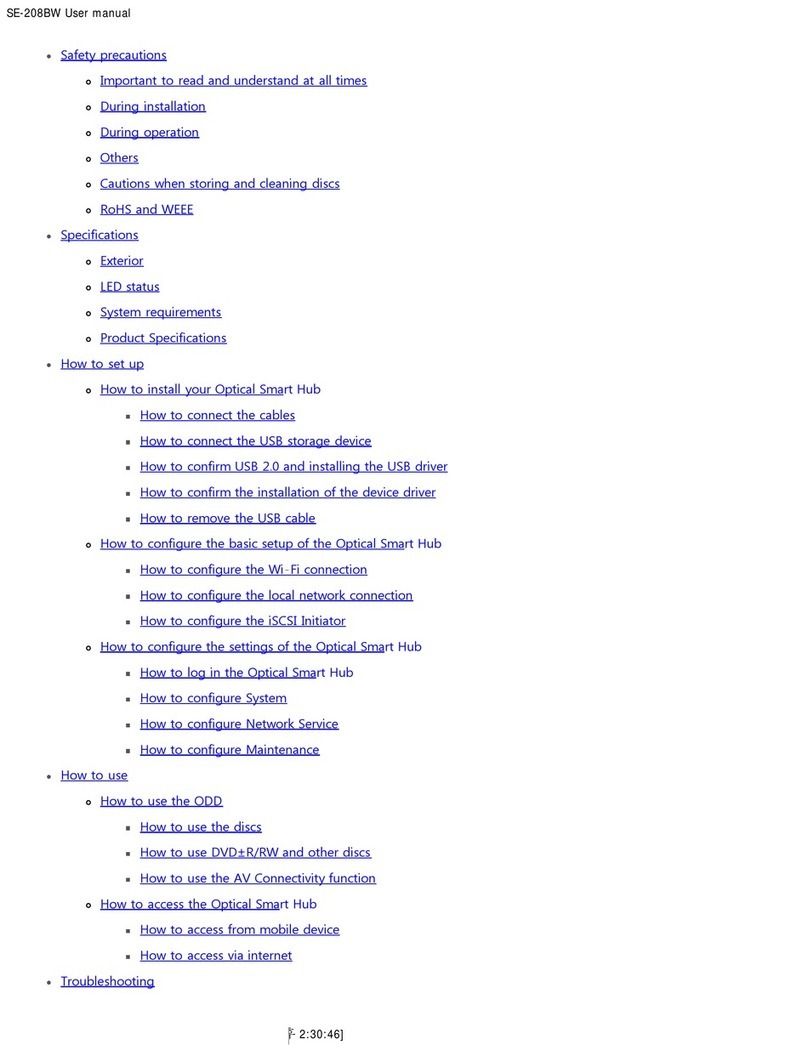 Samsung SE-208BW user manual