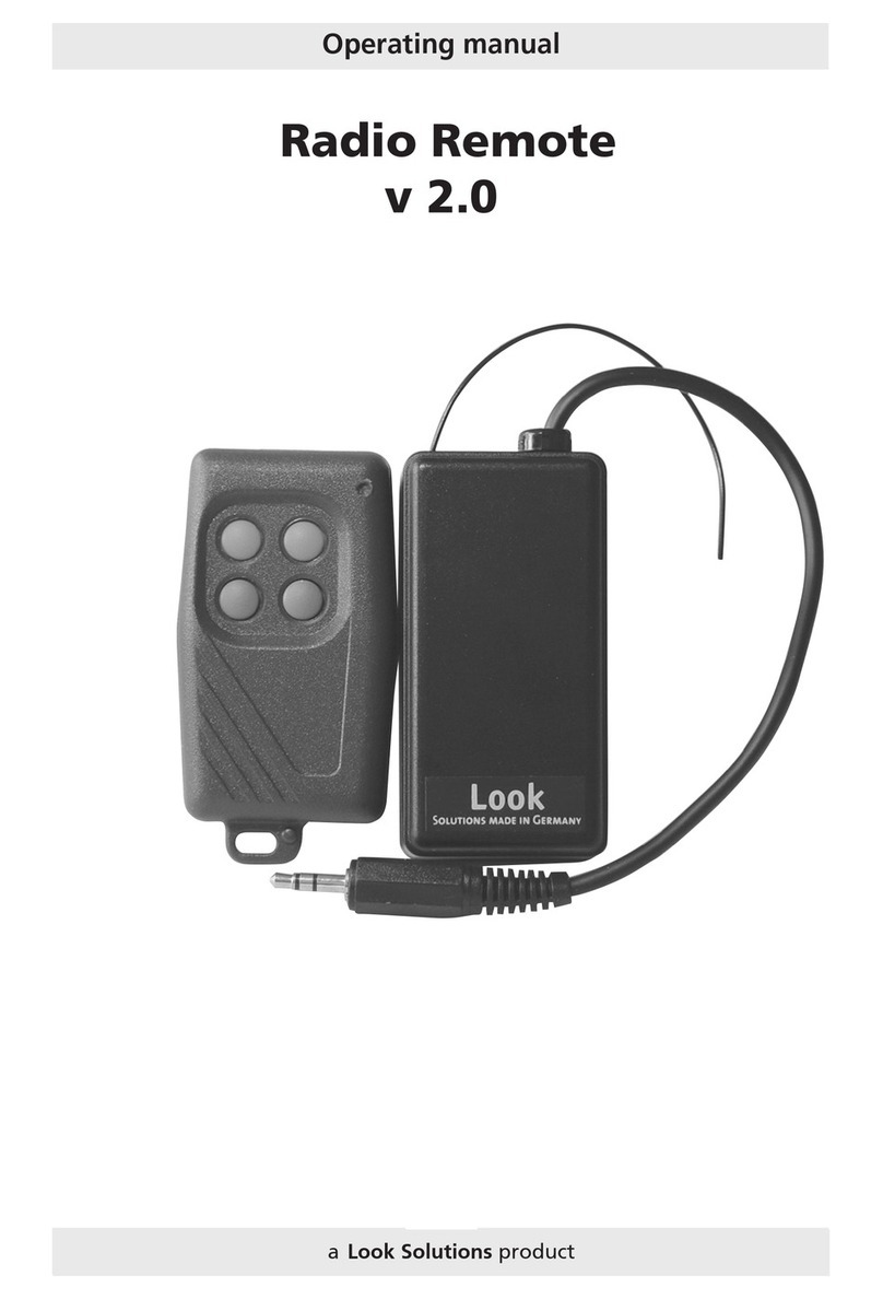 Look Solutions Radio Remote User manual