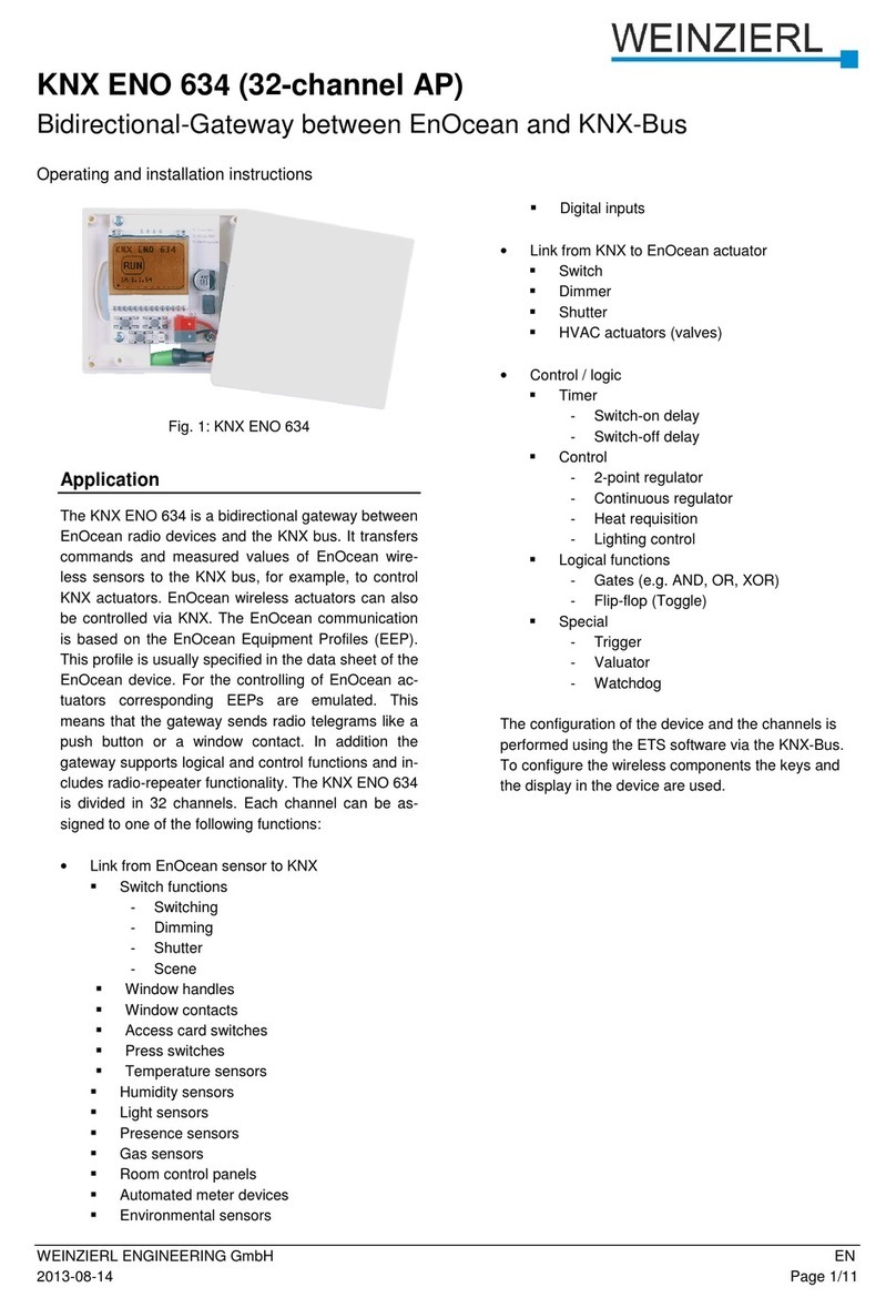 Weinzierl KNX ENO 634 manual