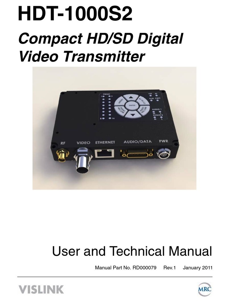 Vislink HDT-1000S2 User and technical manual