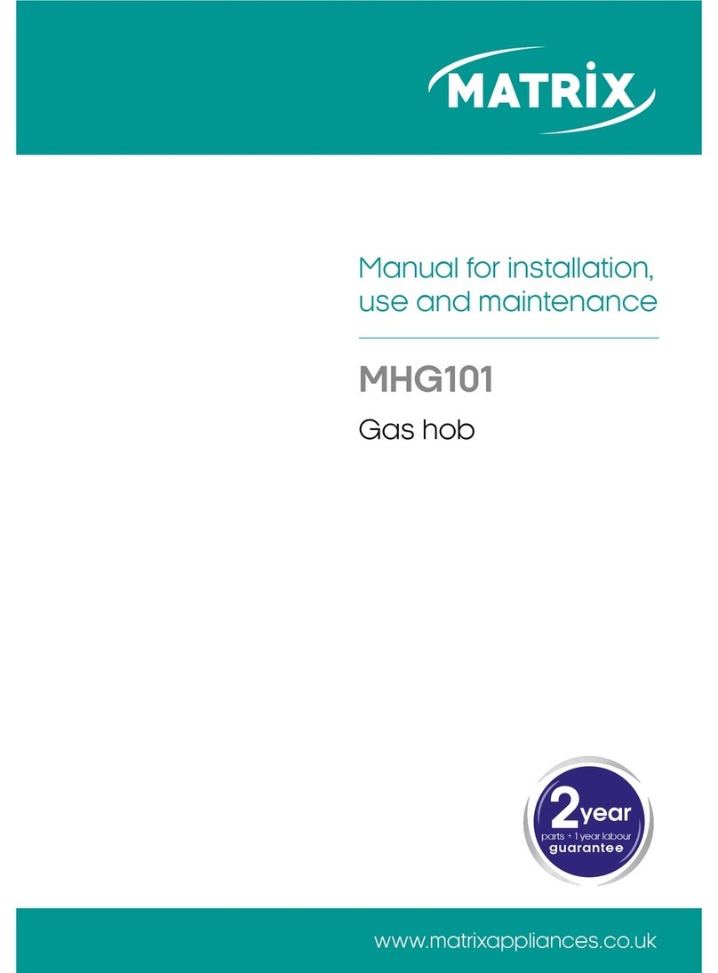 Matrix MHG101 Installation, use and maintenance manual