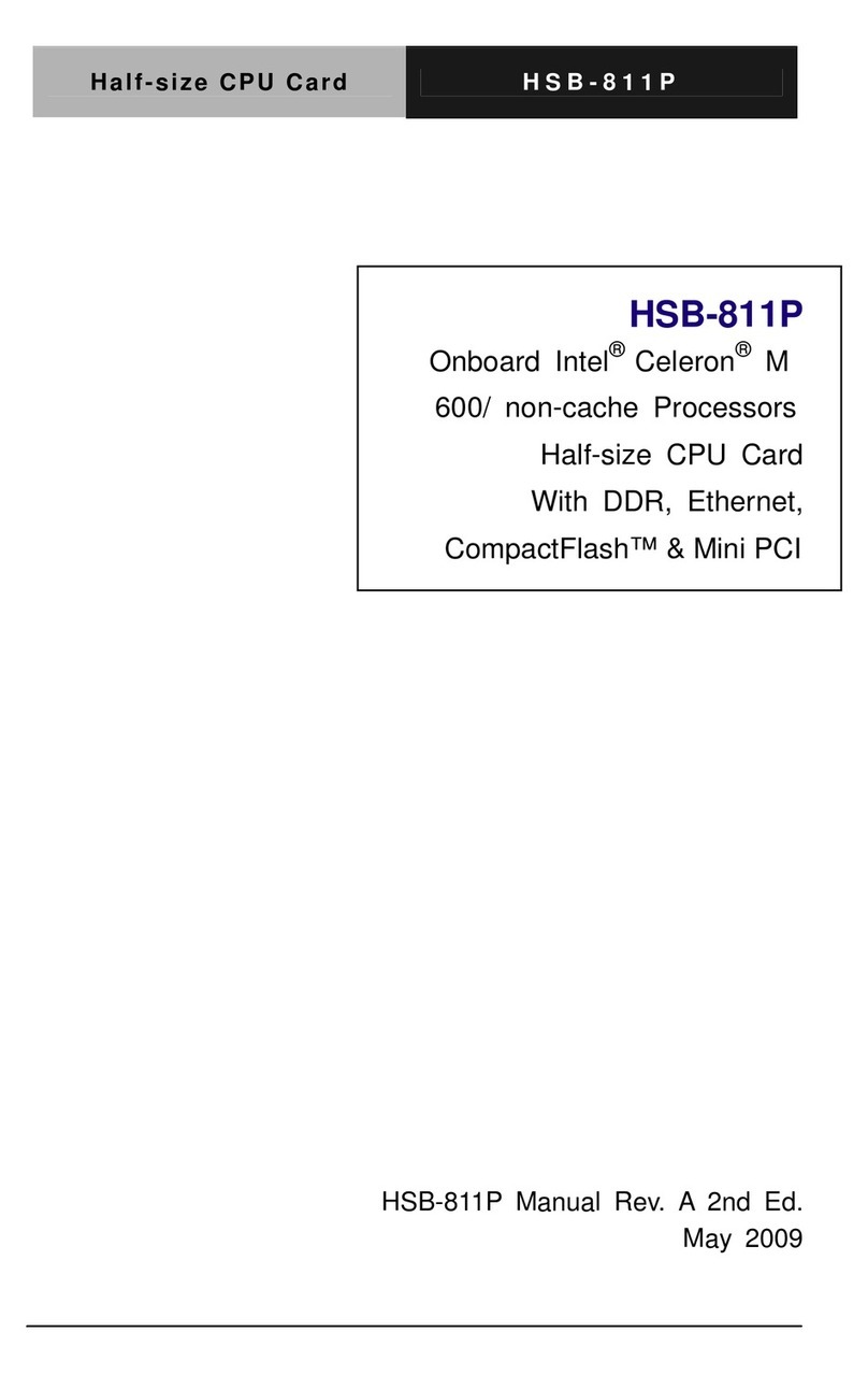 Aaeon HSB-811P User manual Aaeon HSB-811P User manual