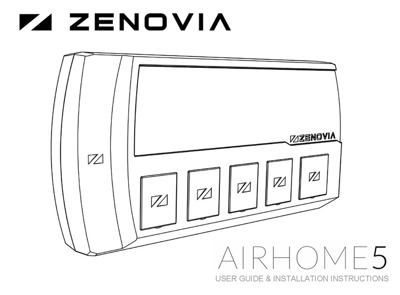 ZENOVIA AIRHOME 5 User's guide & installation instructions