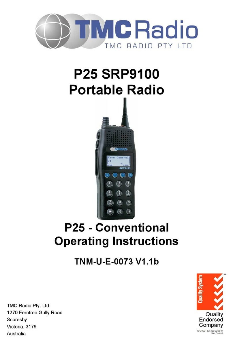 TMC Radio P25 SRP9100 User manual