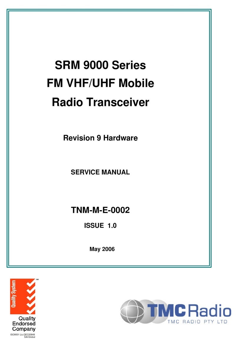 TMC Radio SRM 9000 Series User manual