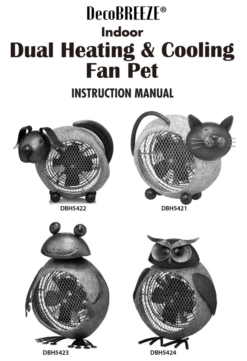 DecoBREEZE DBH5422 instruction manual