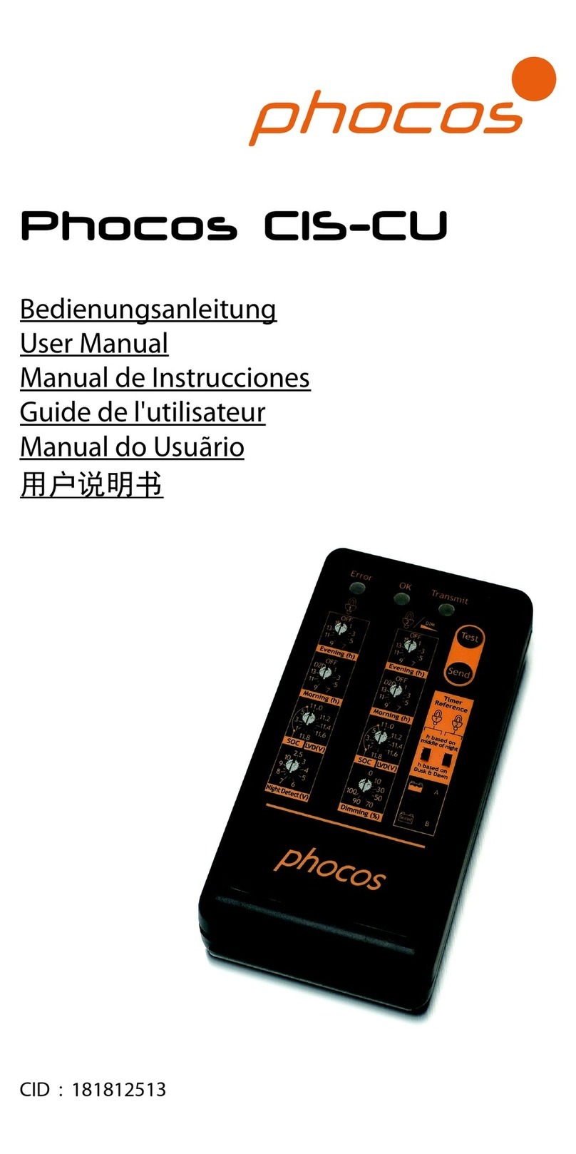 Phocos CIS-CU User manual
