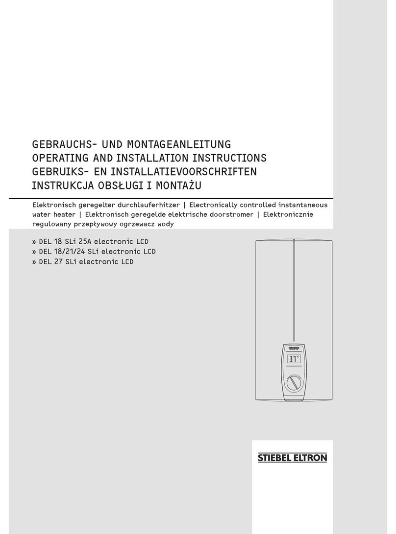 STIEBEL ELTRON DEL 18 SL i 25A User manual
