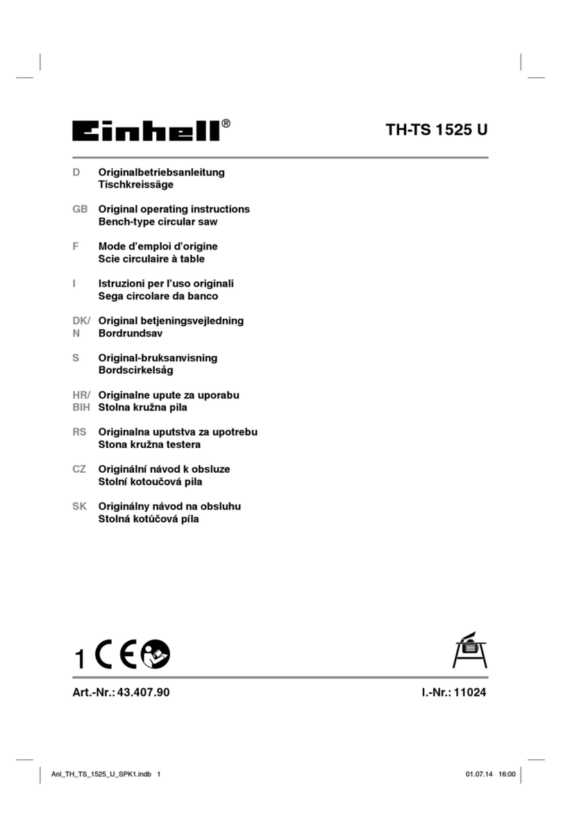 EINHELL TH-TS 1525 U User manual
