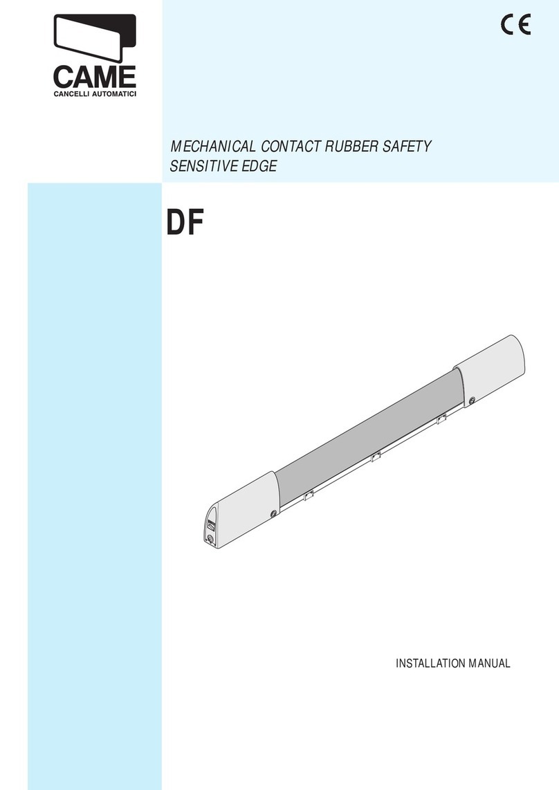 CAME DF installation manual