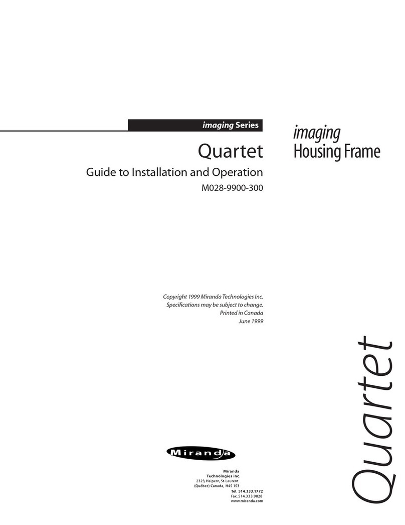 Miranda Quartet Guide to installation and operation