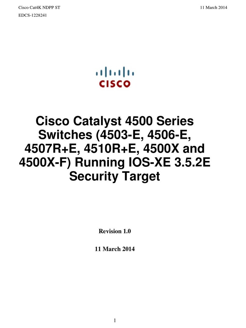 Cisco 4503-E - Catalyst Data Bundle Switch User manual