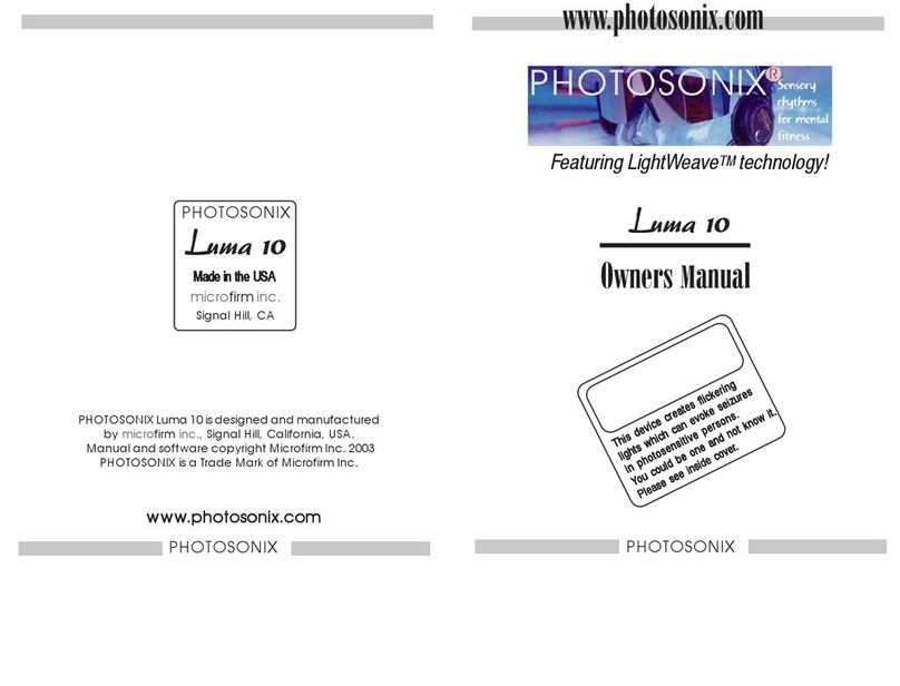 Photosonix Luma 10 owner's manual