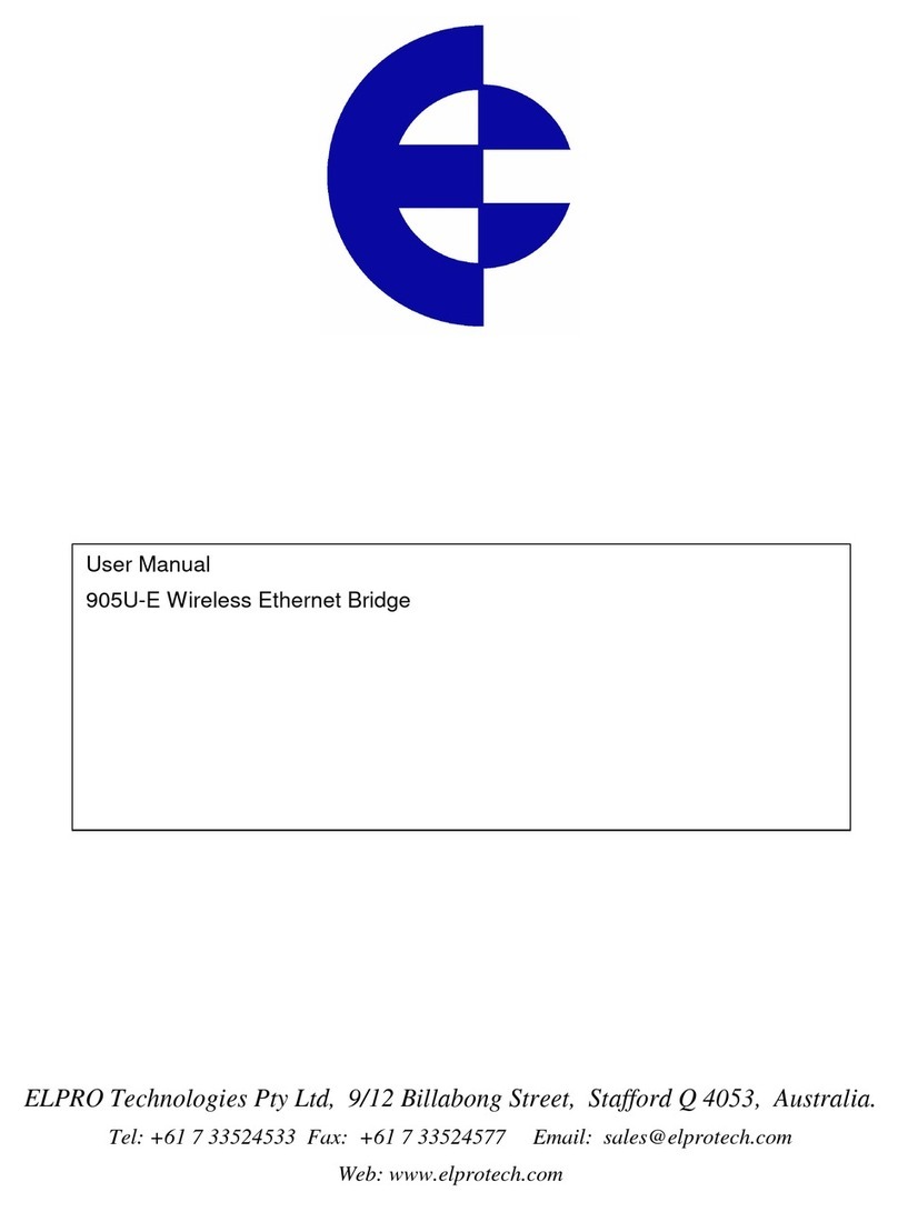 Elpro Technologies 905U-E user manual