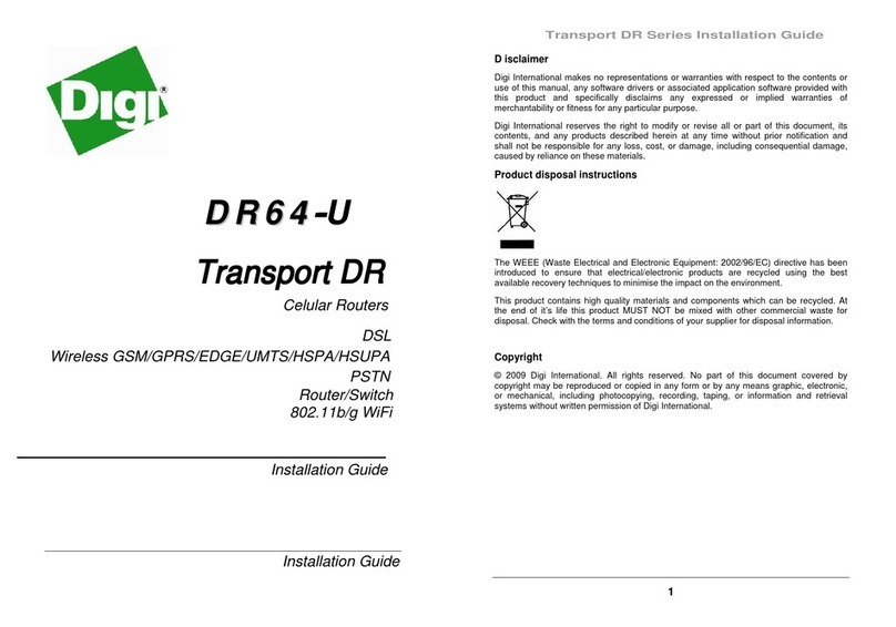 Digi Transport DR64-H User manual