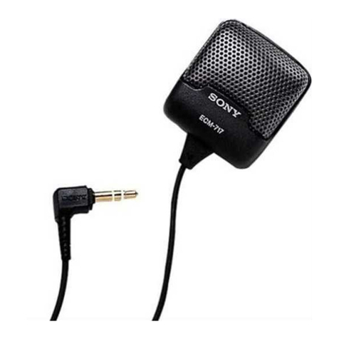 Sony ECM-717 User manual
