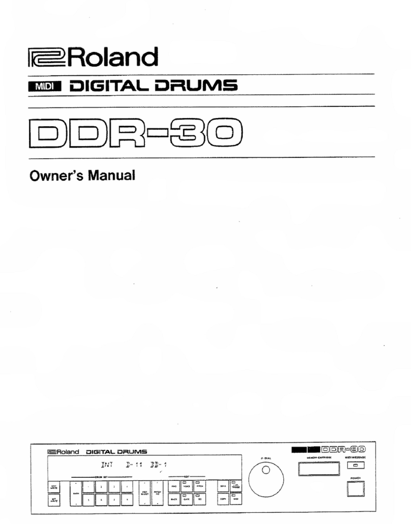 Roland DDR-30 User manual