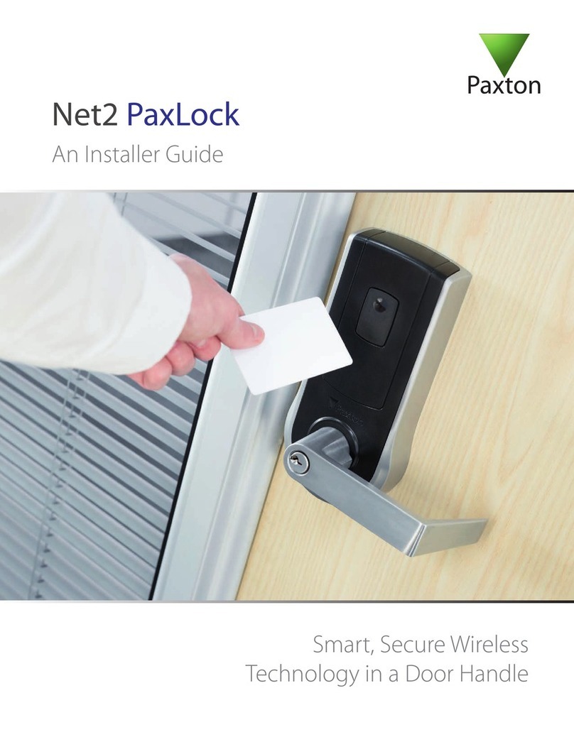 Paxtron Net2 PaxLock Installer's guide