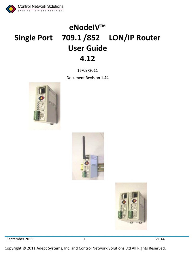 Control Network Solution eNodeIVTM User manual