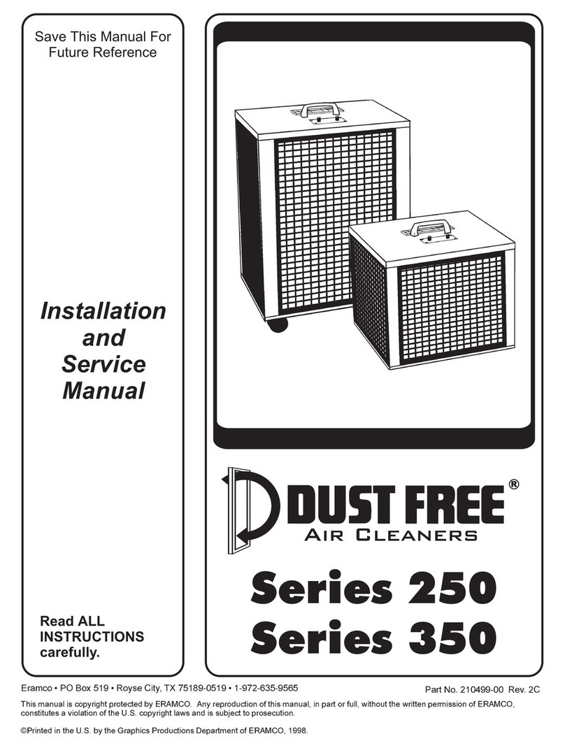 Dust Free 250 SERIES Installation and service manual