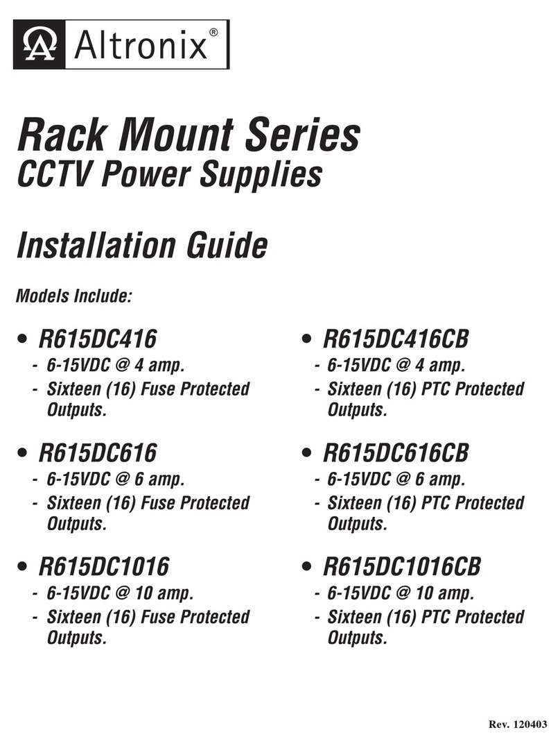 Altronix R615DC416 User manual