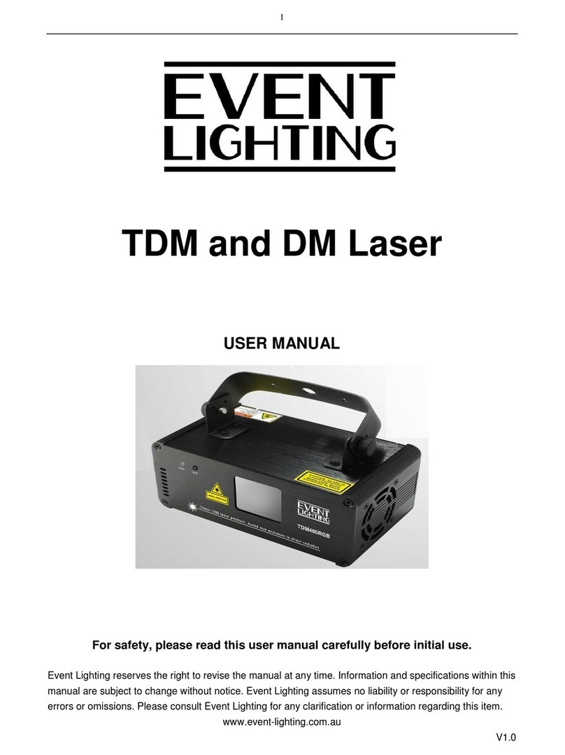Event Lighting TDM400RGB user manual
