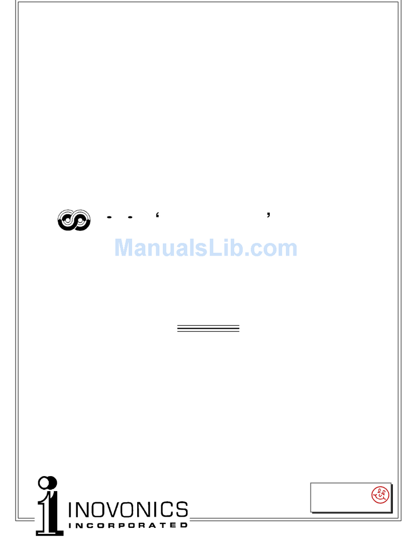Inovonics 712 Programming and operation instruction manual