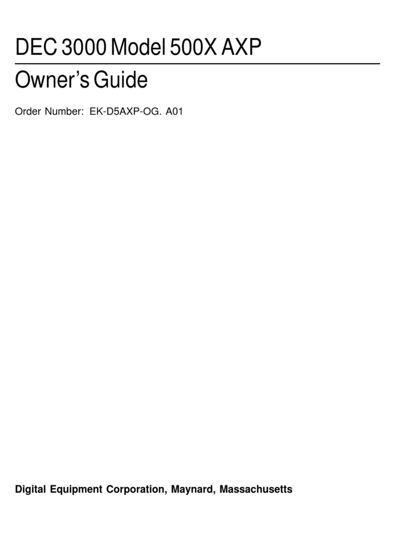 Digital Equipment DEC 3000 500X AXP owner's guide