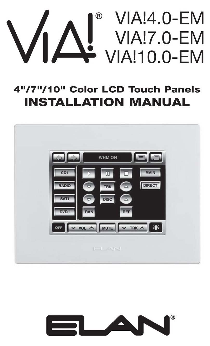 Elan VIA!4.0-EM User manual