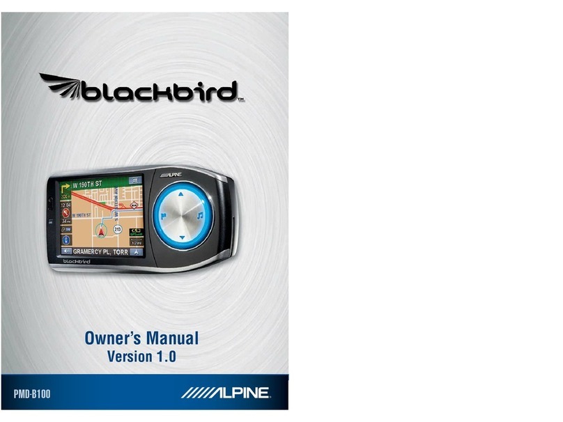 Alpine PMD-B100 - Blackbird - Automotive GPS... User manual