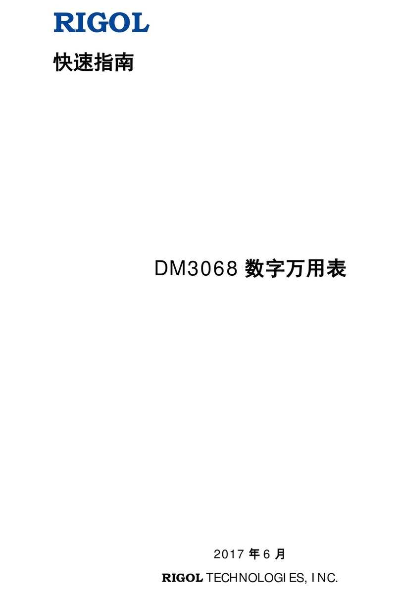 Rigol DM3068 User manual